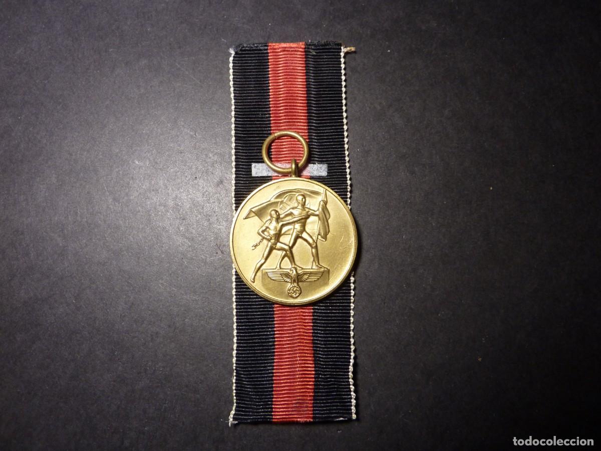 Militaria: Alemania III Reich. Medalla en conmemoraci&oacute;n del 1 de octubre de 1938 (Medalla de los Sudetes)
