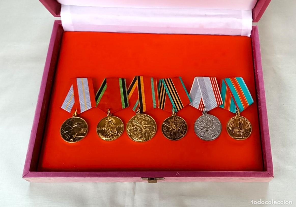 Militaria: RUSIA. CONJUNTO DE MEDALLAS SOVI&Eacute;TICAS, &Eacute;POCA DE LA URSS.