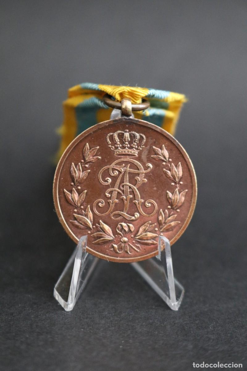 Militaria: Medalla Alemana Friedrich August - 1905/1918 - Bronce - Reino de Sajonia (Imperio Alem&aacute;n) - WWI