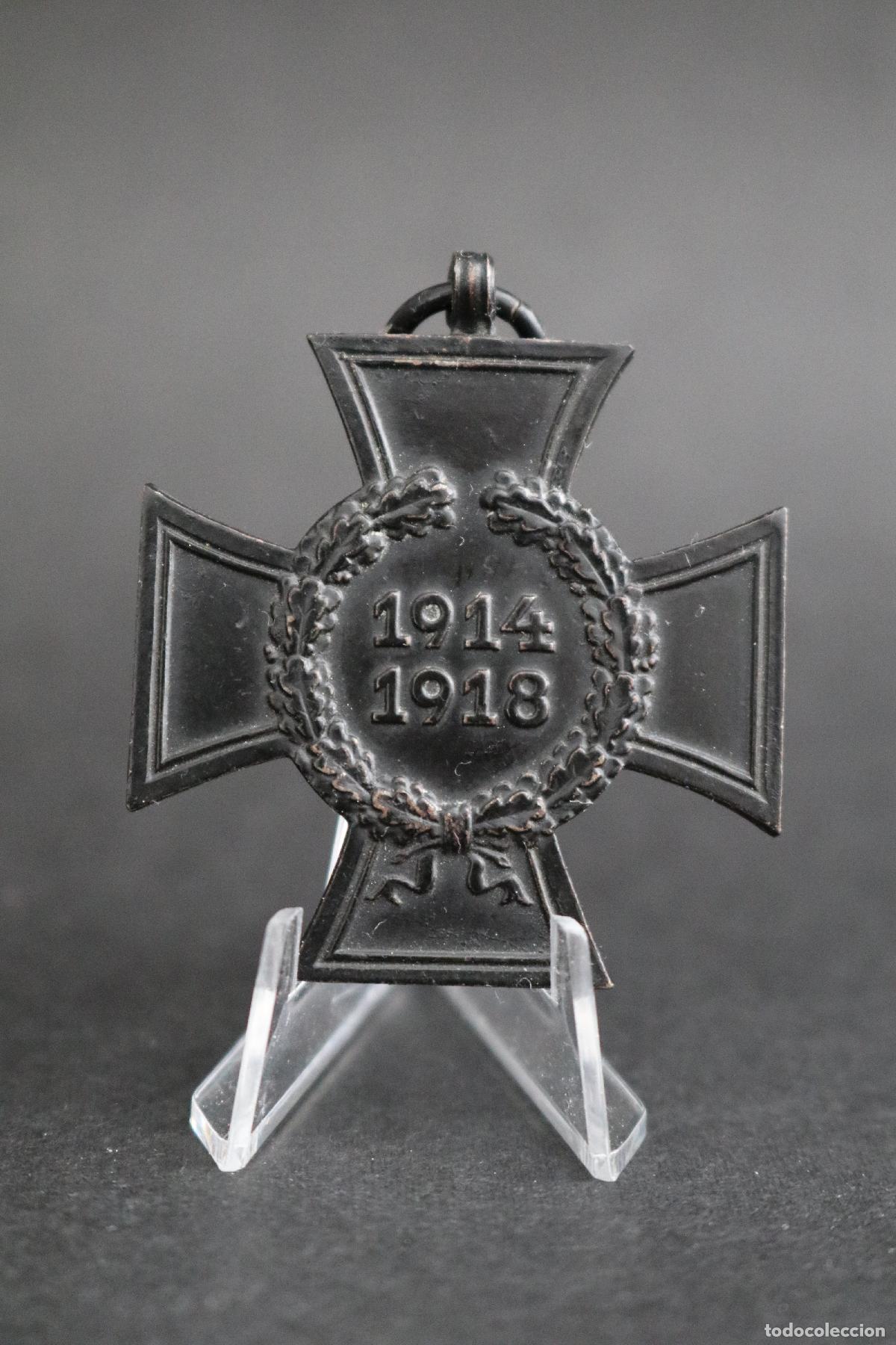 Militaria: Cruz de Honor Alemana Guerra Mundial 1914-1918 - No Combatiente - Marcaje G&S (Godet) - Alemania.