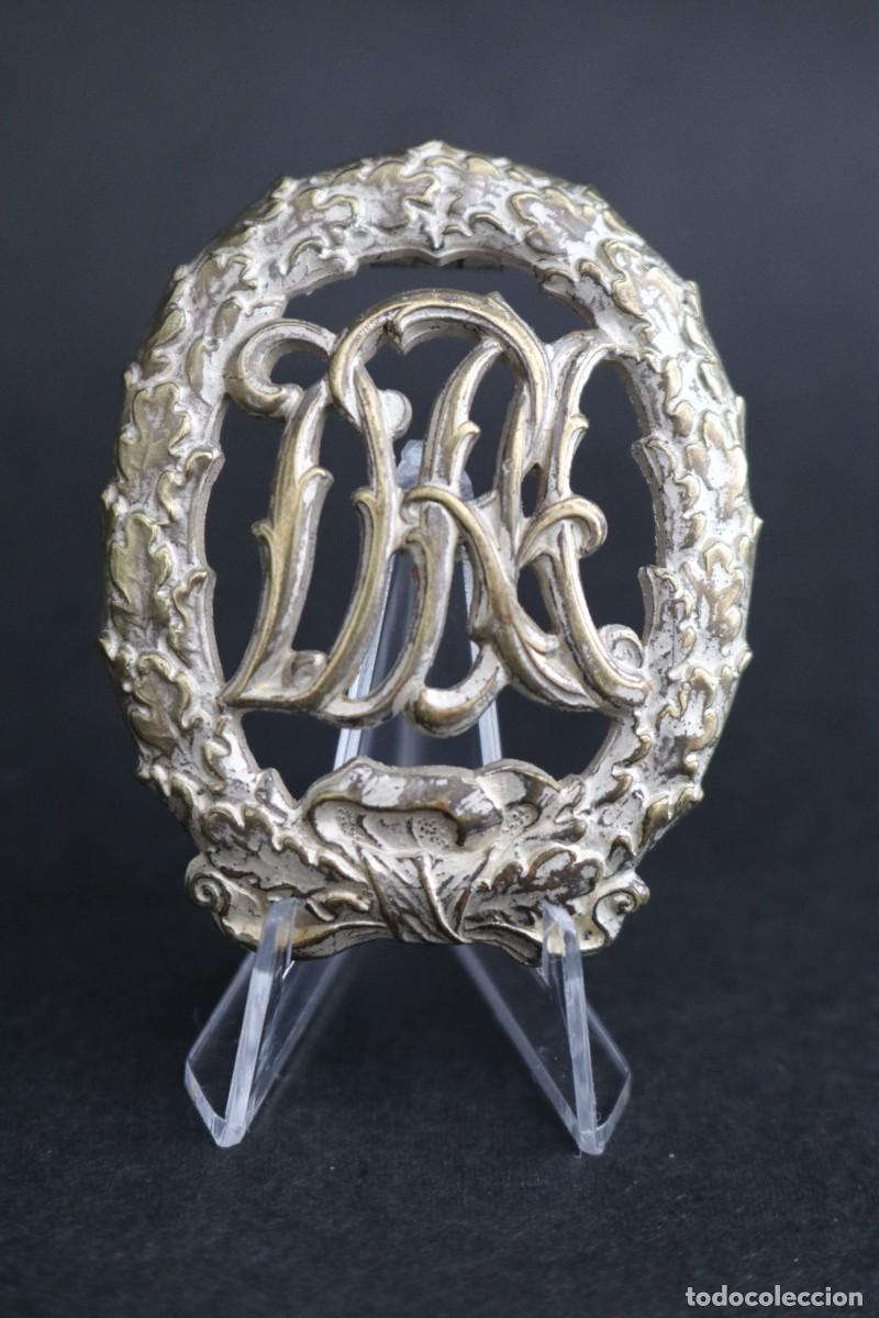 Militaria: Insignia Deportiva DRA en Plata - 1913/1933 - Tombac Plateado - Alemania - H. Wernstein - Weimar.