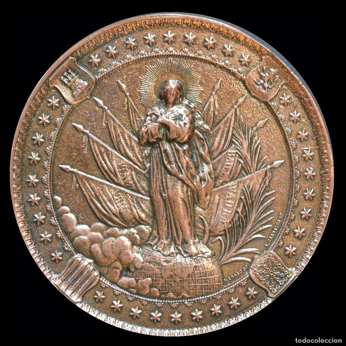Militaria: MEDALLA EN BRONCE EJERCITO ESPA&Ntilde;A INFANTER&Iacute;A 1892 CERRO MURIANO C&Oacute;RDOBA 1&ordf; CONMEMORACI&Oacute;N PATRONA