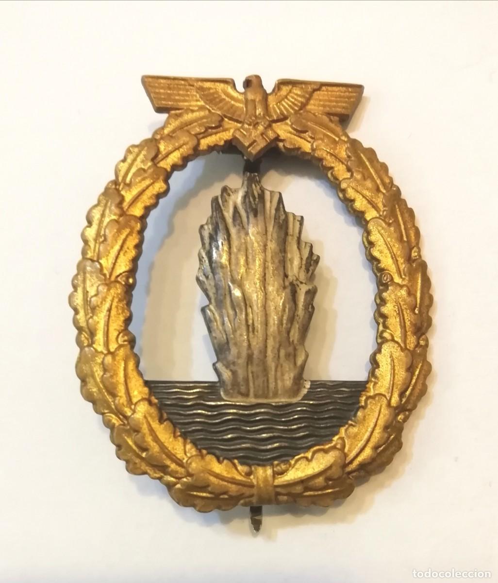 Militaria: Distintivo Dragaminas aleman original y marcado