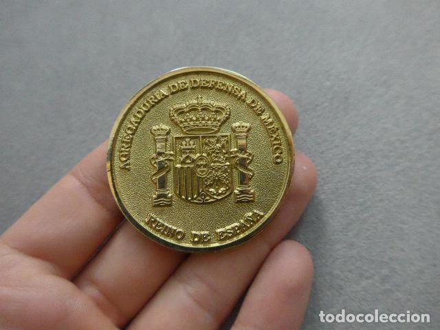Militaria: Medalla original de Agregaduria de defensa de Espa&ntilde;a en Mejico. Embajada espa&ntilde;ola, CESEDEN. Mexico