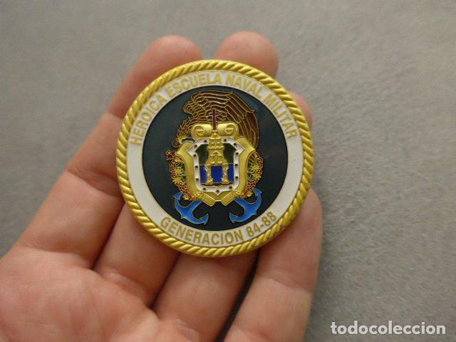 Militaria: Medalla original de la Heroica escuela Naval militar de Mejico, Mexico, CESEDEN.