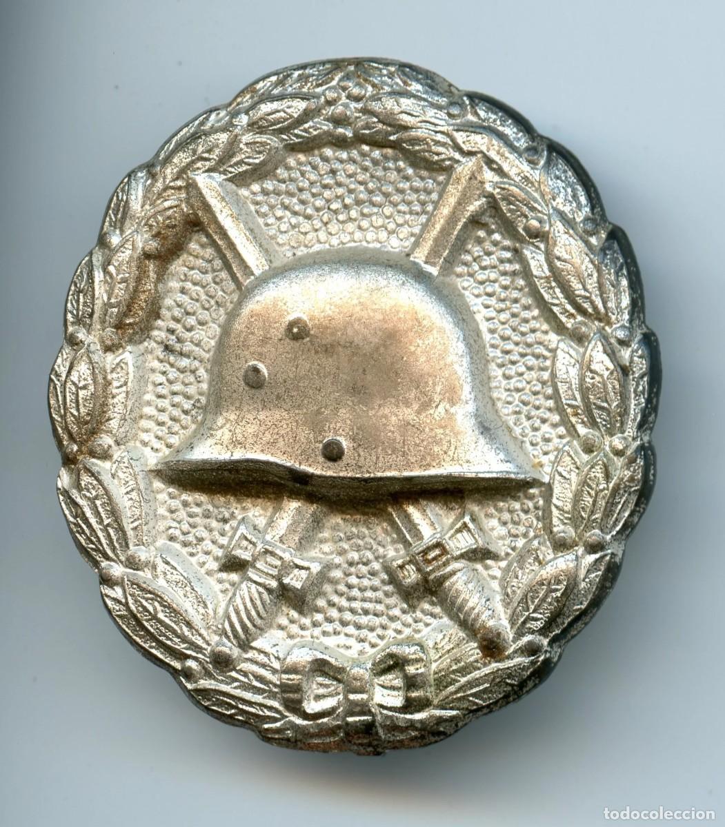 Militaria: EMBLEMA DE HERIDO EN PLATA 1918 - I GUERRA MUNDIAL
