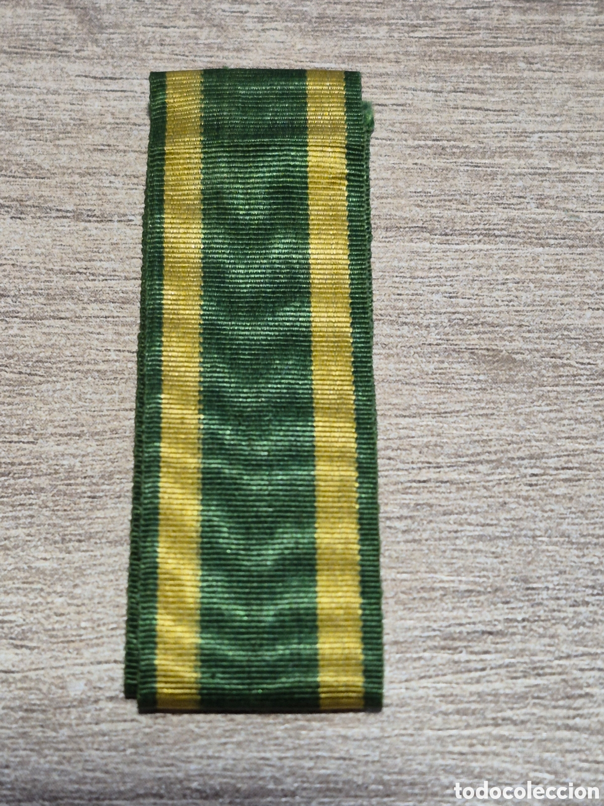 Militaria: Cinta Medalla Cruz Distinci&oacute;n Chiclana - C&aacute;diz - Guerra Independencia - 17 x 1,8 cm. - Original.