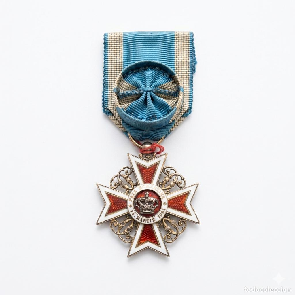 Militaria: Medalla Orden de la Corona Rumania