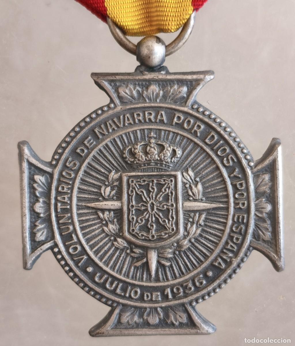 Militaria: Medalla Conmemorativa. Voluntarios de Navarra. Julio de 1936.
