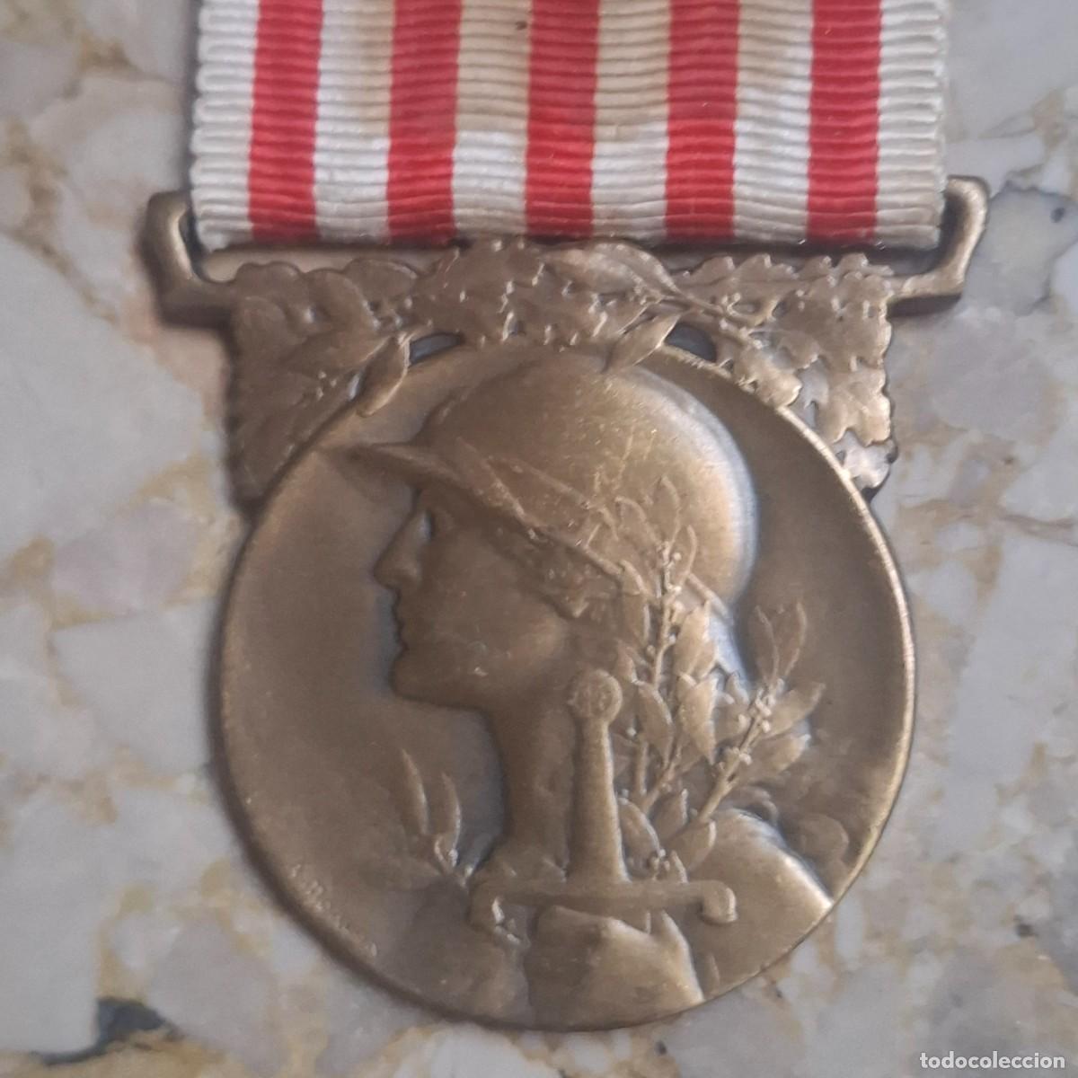Militaria: Medalla Gran Guerra. 1914-1918. I Guerra Mundial. Rep&uacute;blica Francesa. Excombatientes.