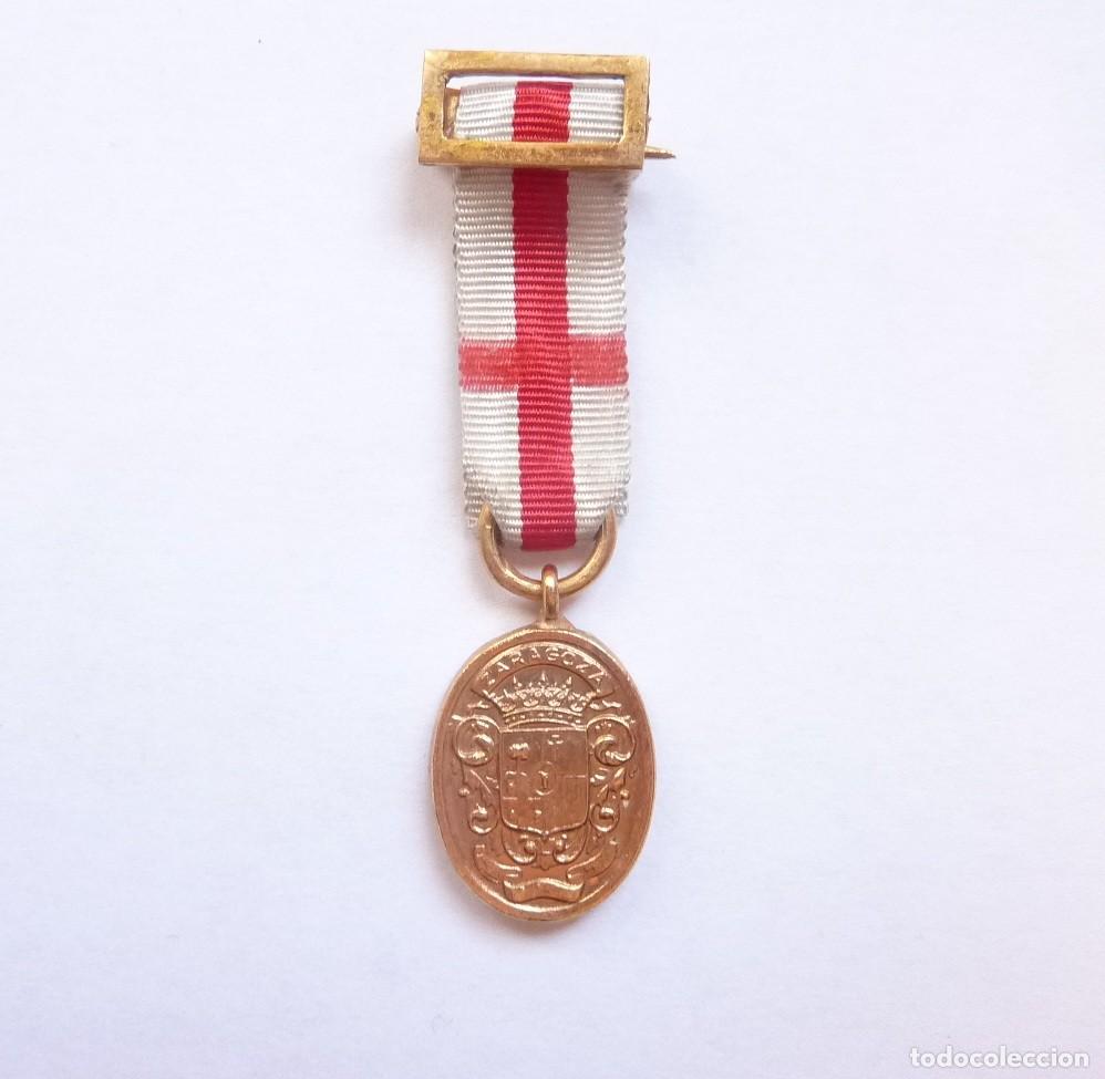 Militaria: Arag&oacute;n: Rara miniatura medalla de la Diputaci&oacute;n de Zaragoza