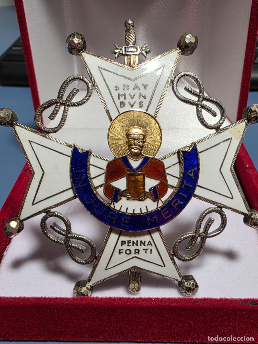 Militaria: PLACA RAIMUNDO DE PE&Ntilde;AFORT PLATA PUNZONADA
