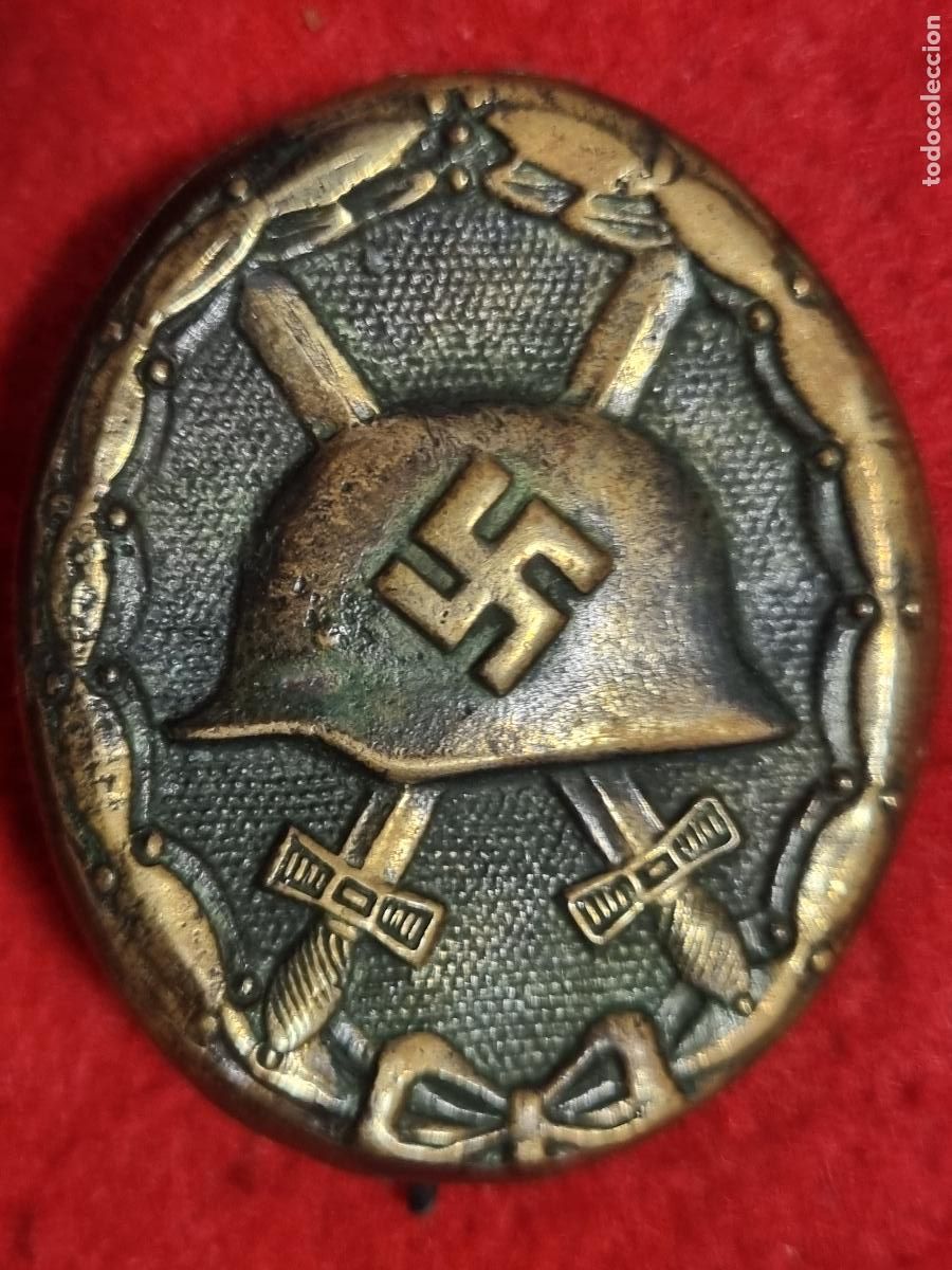 Militaria: MEDALLA CONDECORACION NAZI ALEMANIA DISTINTIVO DE HERIDO TERCER REICH POSIBLE REPRODUCCION KV1