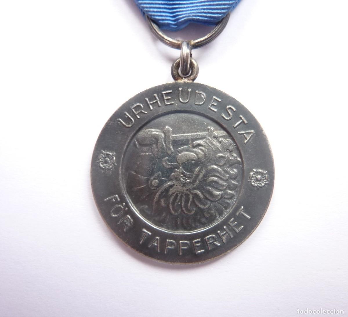Militaria: Finlandia 1941 Medalla valor Orden de la Libertad, 1&ordf; clase. Segunda Guerra Mundial. Fabricada plata