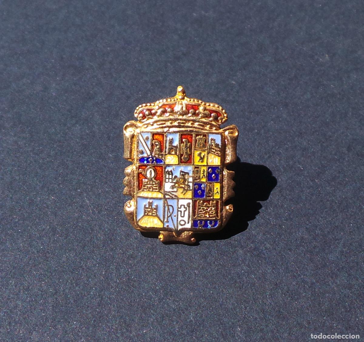 Military Antiques: MEDALLA SOLAPA. ESMALTE AL FUEGO. ESCUDO HER&Aacute;LDICO DE LA DIPUTACI&Oacute;N PROVINCIAL DE GUADALAJARA.