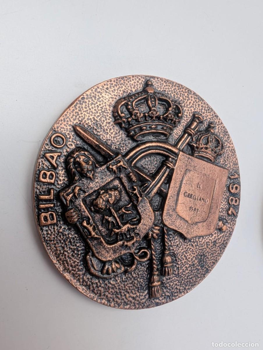 Militaria: Medalla conmemorativa entrega de bandera Regimiento de Infanter&iacute;a Garellano 45 - Bilbao 1984