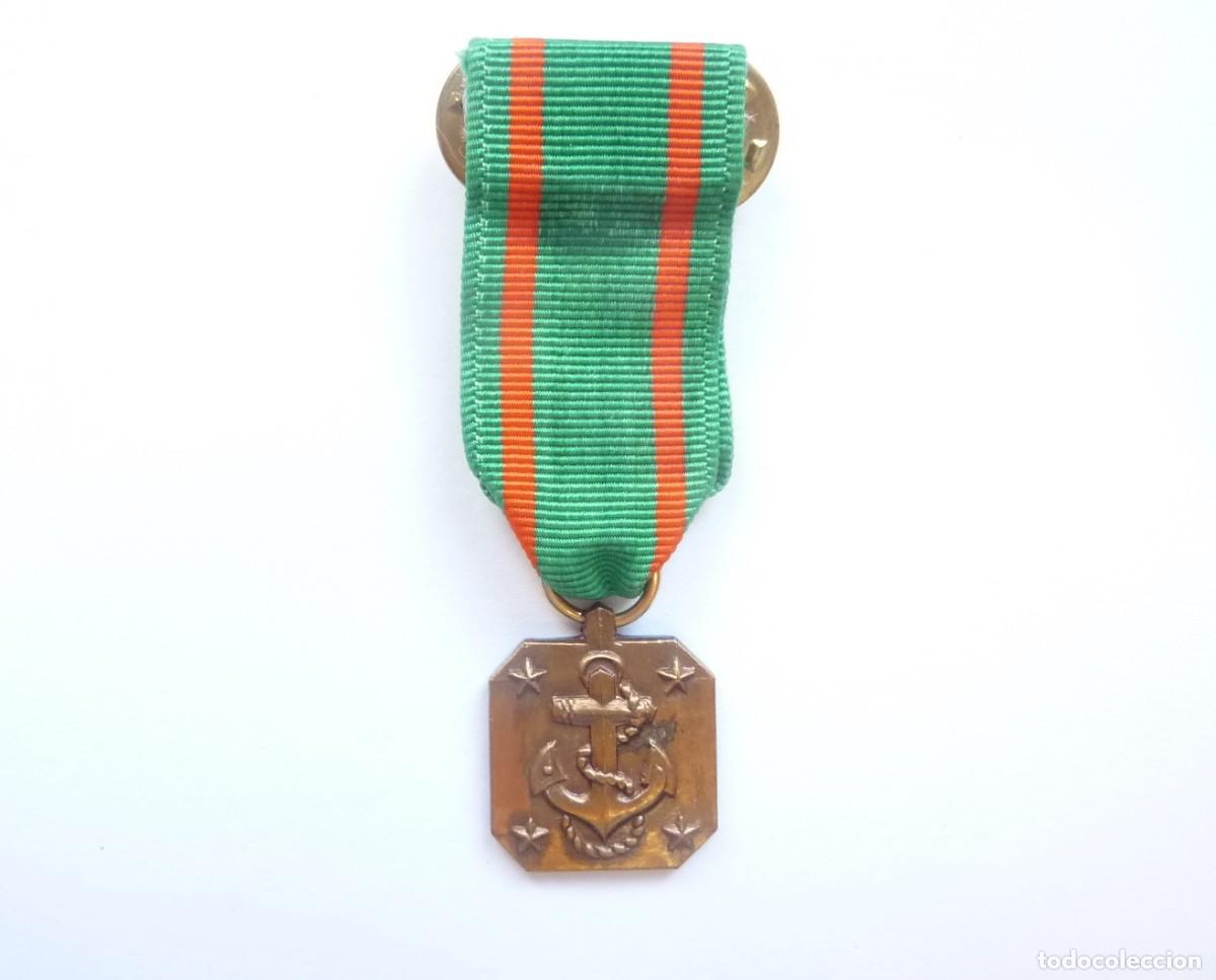 Militaria: Estados Unidos - EE.UU.: Miniatura medalla del logro armada y marines - USA - Achievement medal