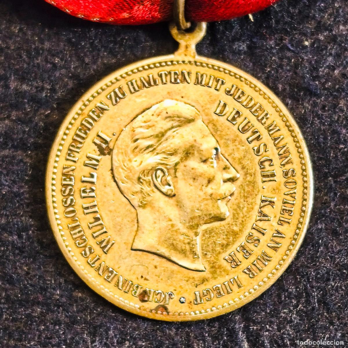 Militaria: MEDALLA DE WILHEIM II EMPERADOR ALEM&Aacute;N DETERMIN&Eacute; MANTENER LA PAZ CON TODOS, ME IMPORTA. II REICH