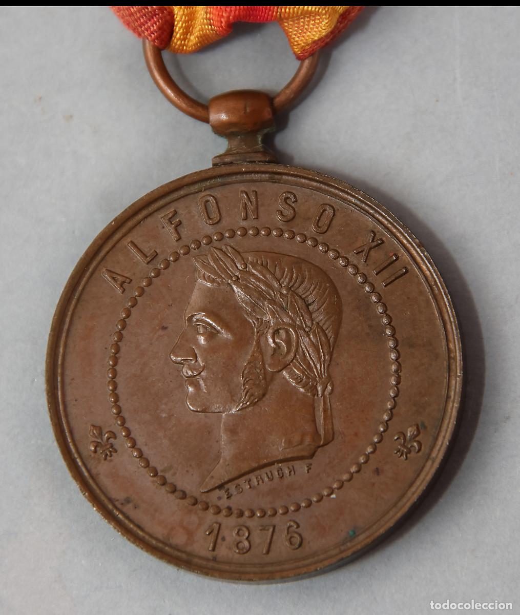 Militaria: MEDALLA DISTINCI&Oacute;N DE JOL&Oacute; - &Eacute;POCA ALFONSO XII - 1876- MARCADA ESTRUCH F.