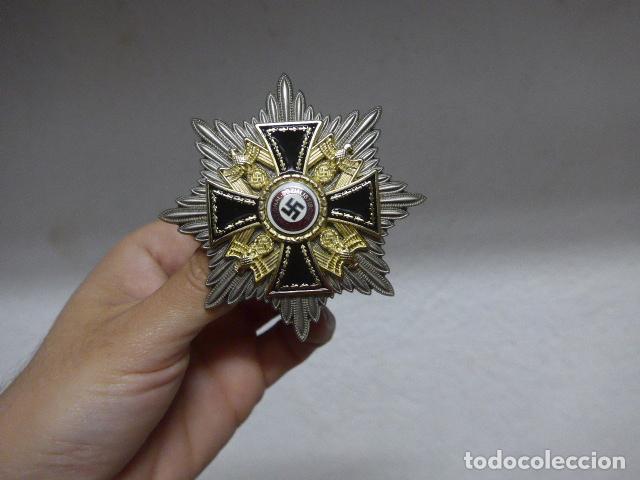 Militaria: Antigua medalla placa alemana de la Gran Cruz del Orden de Alemania, replica de calidad.