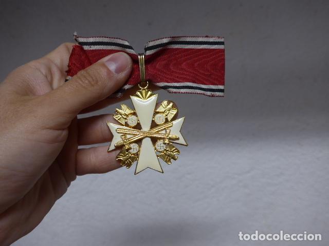 Militaria: Antigua medalla del orden del aguila alemana de cuello, fabricacion posterior