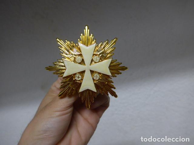 Militaria: Antigua medalla o placa de la gran cruz del orden del aguila alemana, fabricacion posterior.