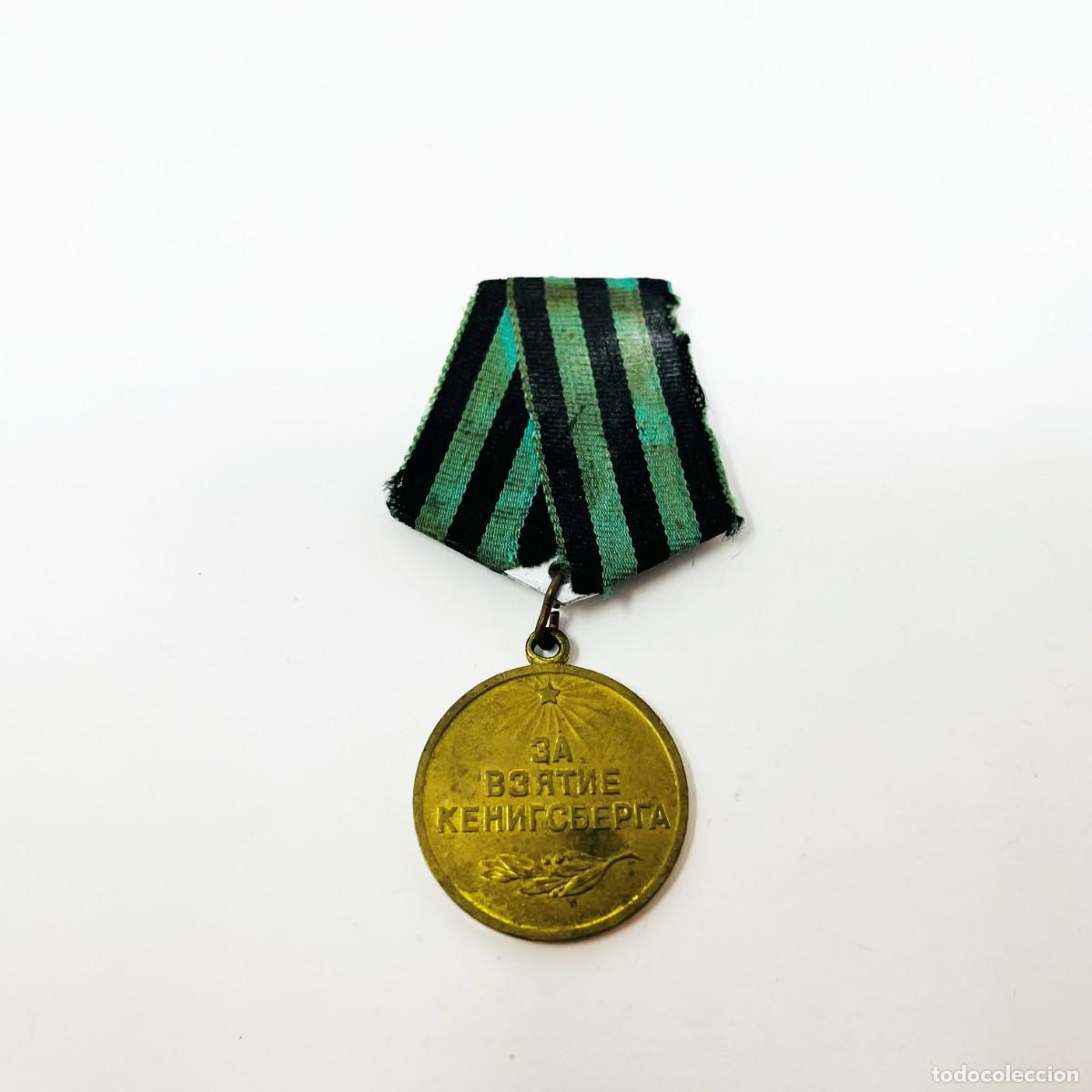 Militaria: Medalla por la Captura de K&ouml;nigsberg 1945 URSS Uni&oacute;n Sovi&eacute;tica Segunda Guerra Mundial