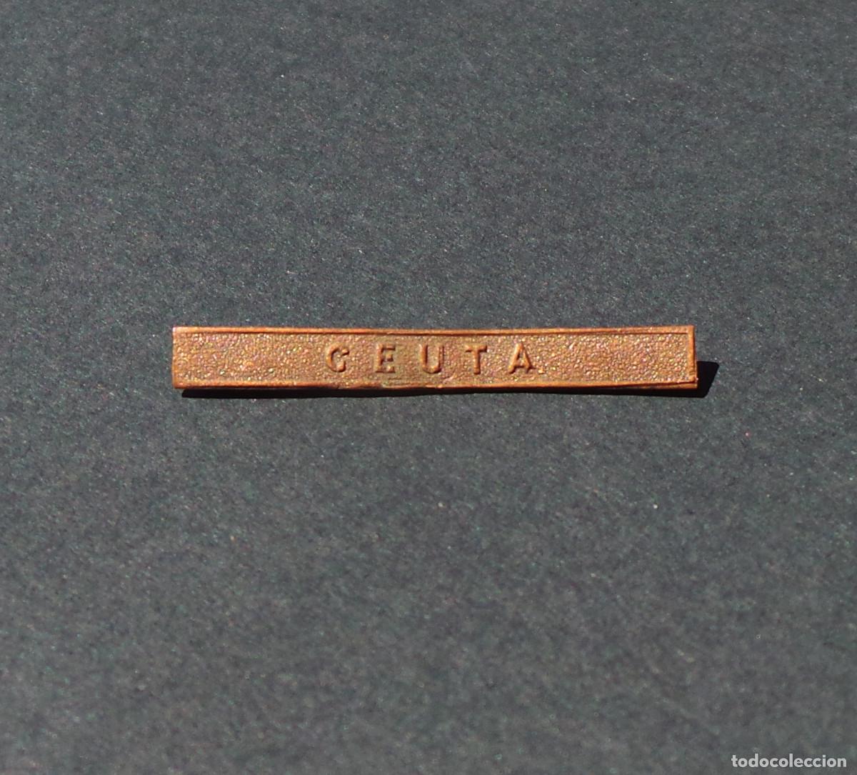 Militaria: PASADOR DE MEDALLA. CEUTA. ALFONSO XIII.