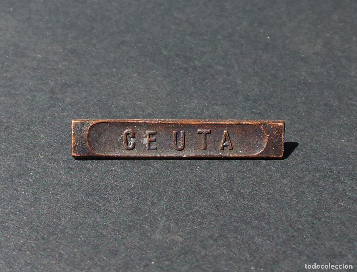 Militaria: PASADOR DE MEDALLA. CEUTA. ALFONSO XIII.