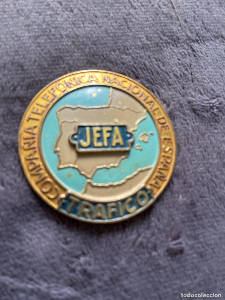 Militaria: Placa. Jefa Trafico.
