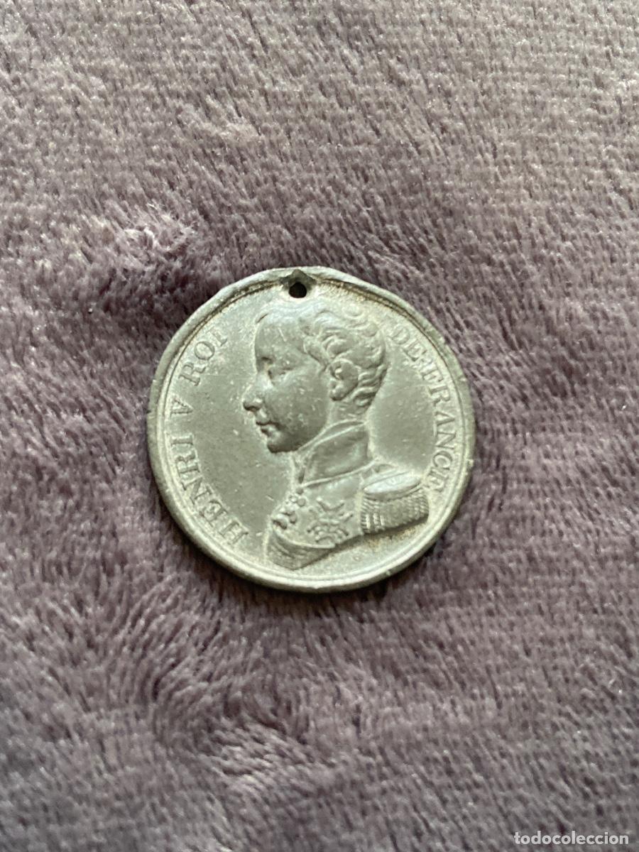 Militaria: Medalla Francesa.Henri V re&iacute; de Francia 1830