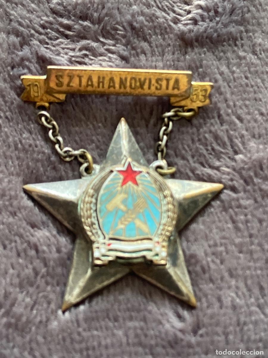 Militaria: .Sztahanovista .Medalla Hungr&iacute;a 1953