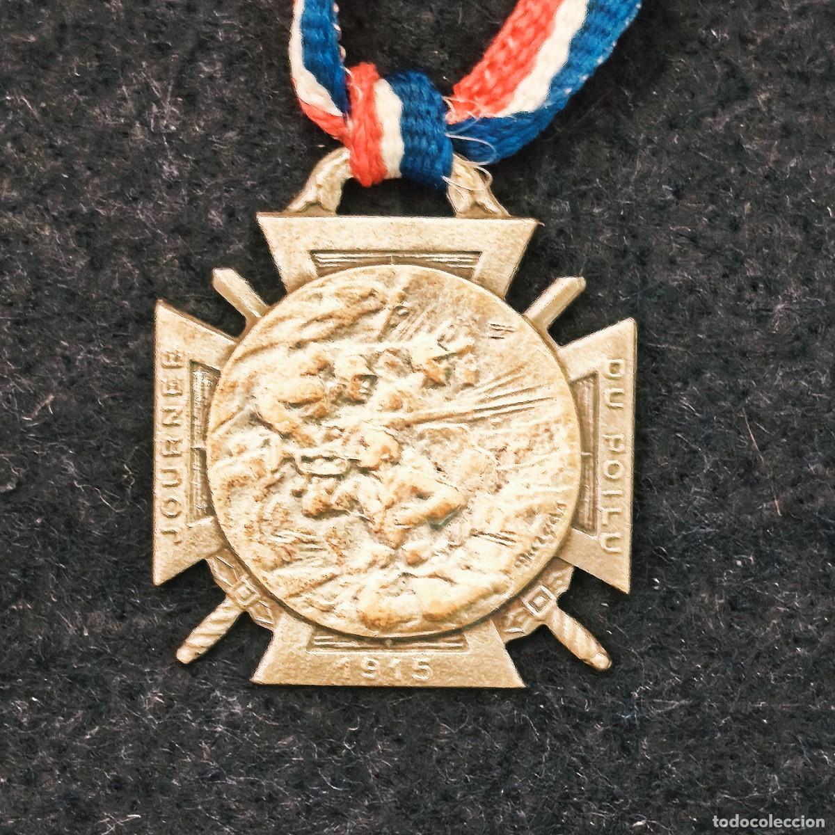 Militaria: MEDALLA MILITAR JOURN&Eacute;E DU POILU. 25-26 DICIEMBRE 1915 . FRANCIA. I GUERRA. VERSION PLATA