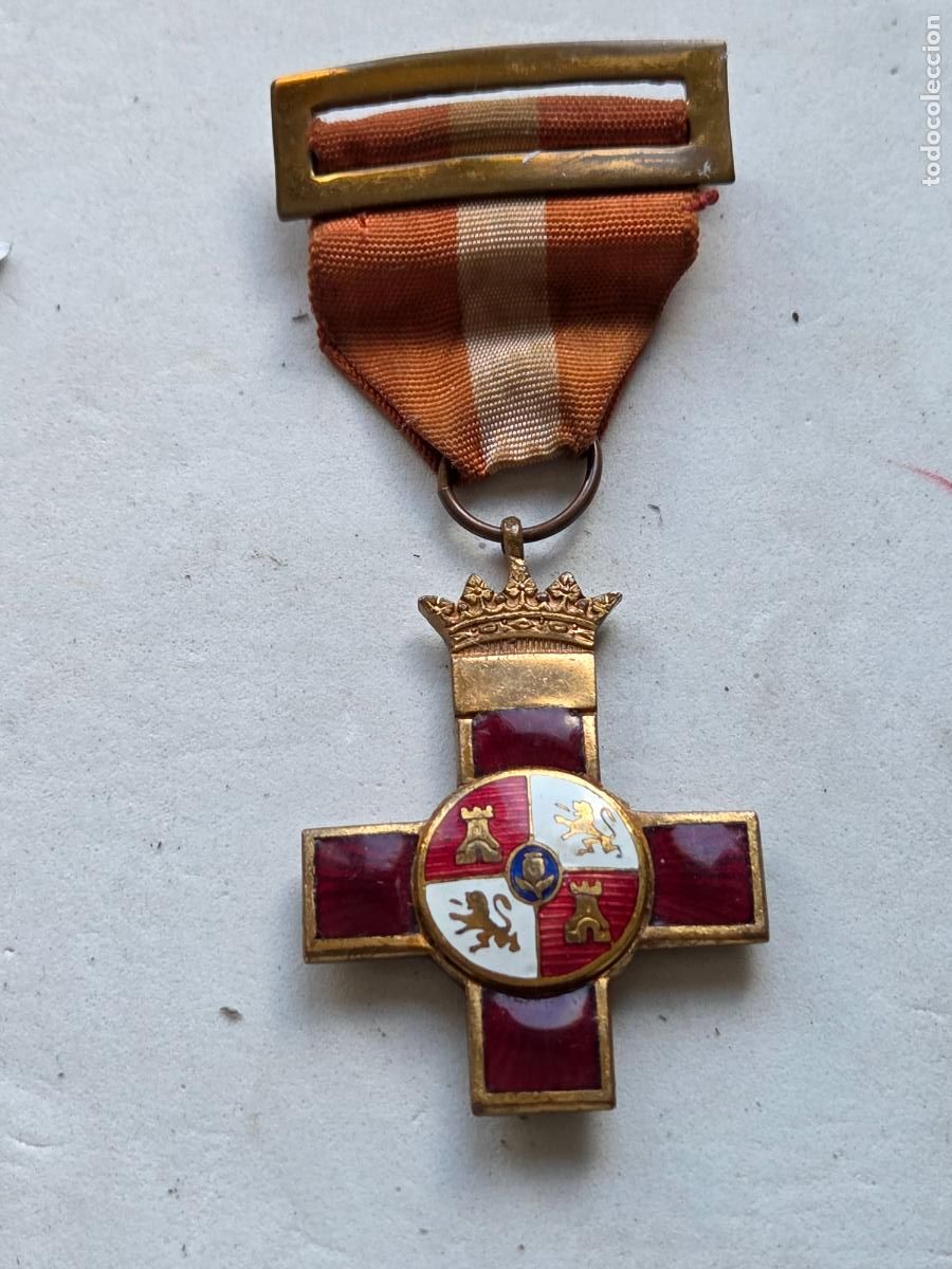 Militaria: CRUZ MERITO MILITAR - DISTINTIVO ROJO - EPOCA FRANCO TIPO DIVISION AZUL