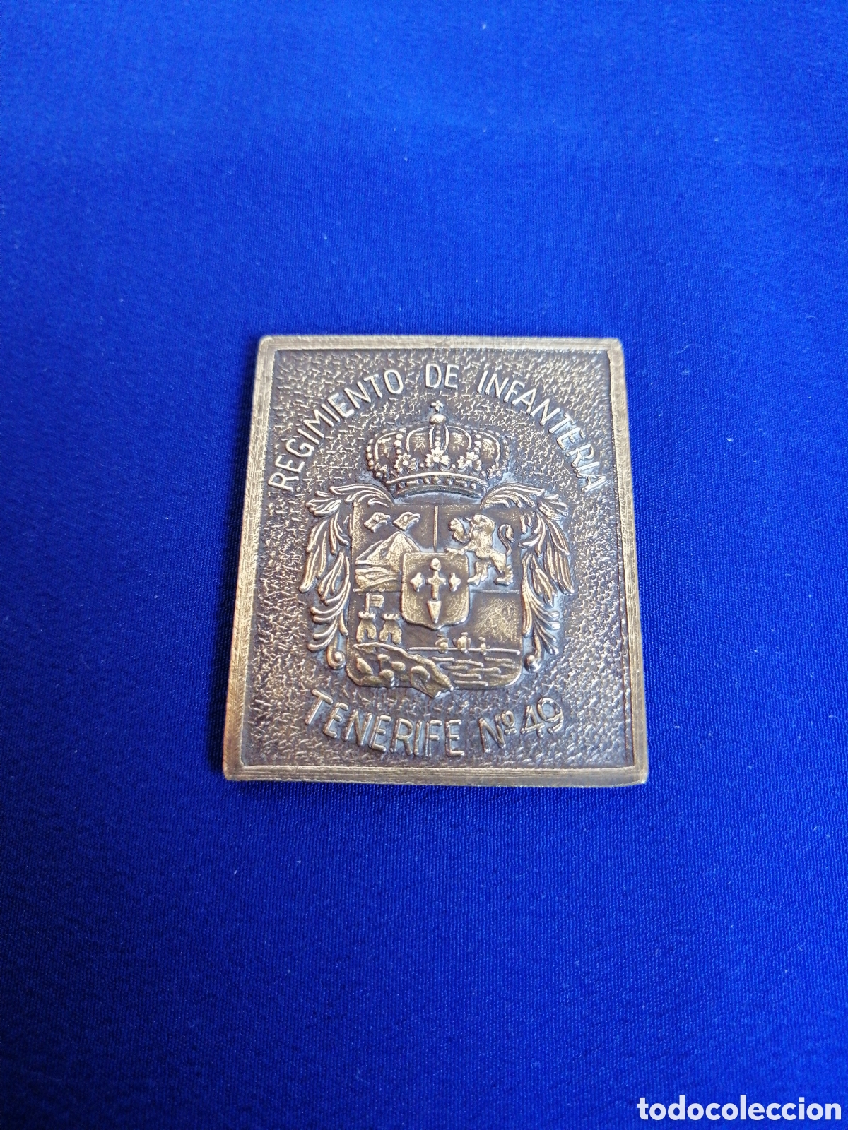 Militaria: REGIMIENTO DE INFANTER&Iacute;A TENERIFE N&deg;40 EJ&Eacute;RCITO ESPA&Ntilde;OL PLACA PEQUE&Ntilde;A