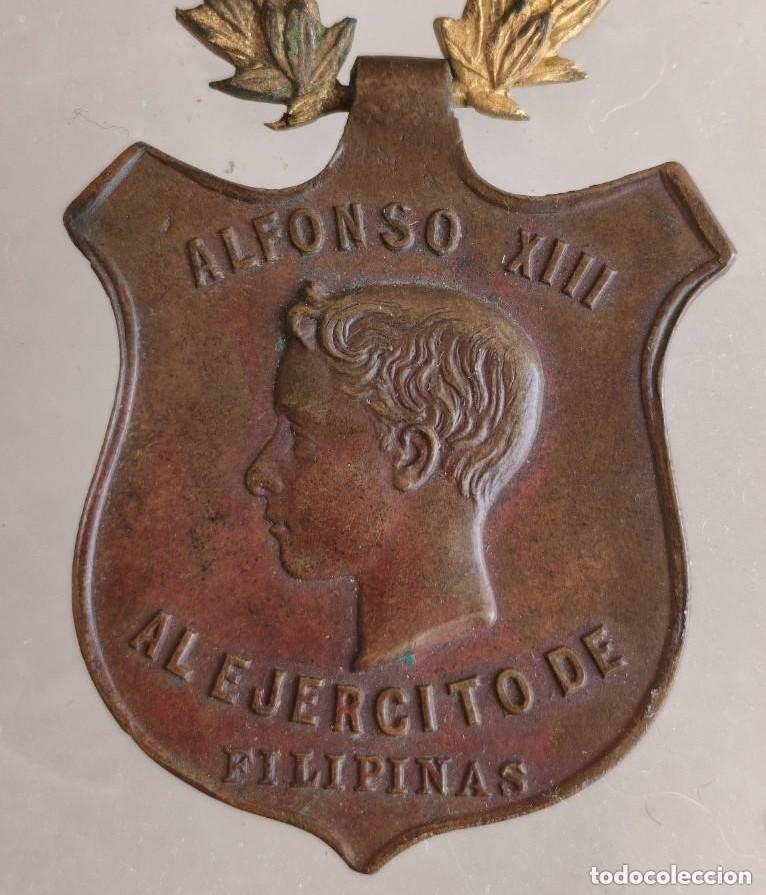 Militaria: Medalla al Ej&eacute;rcito de Filipinas. Valor, Disciplina, Lealtad. 1896-1898. Alfonso XIII.