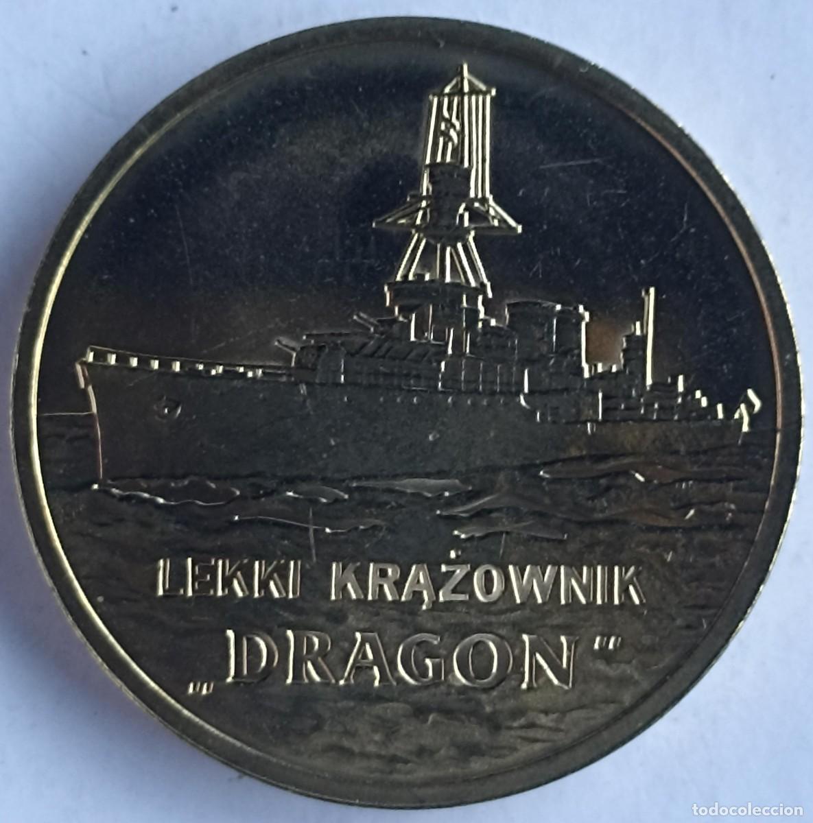 Militaria: Moneda Lekki Krazownik Dragon (III Reich Hitler- Nazi- Alemania) WWII