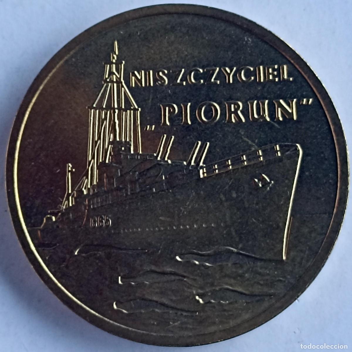 Militaria: Moneda Niszczyciel Piorun (III Reich Hitler- Nazi- Alemania) WWII