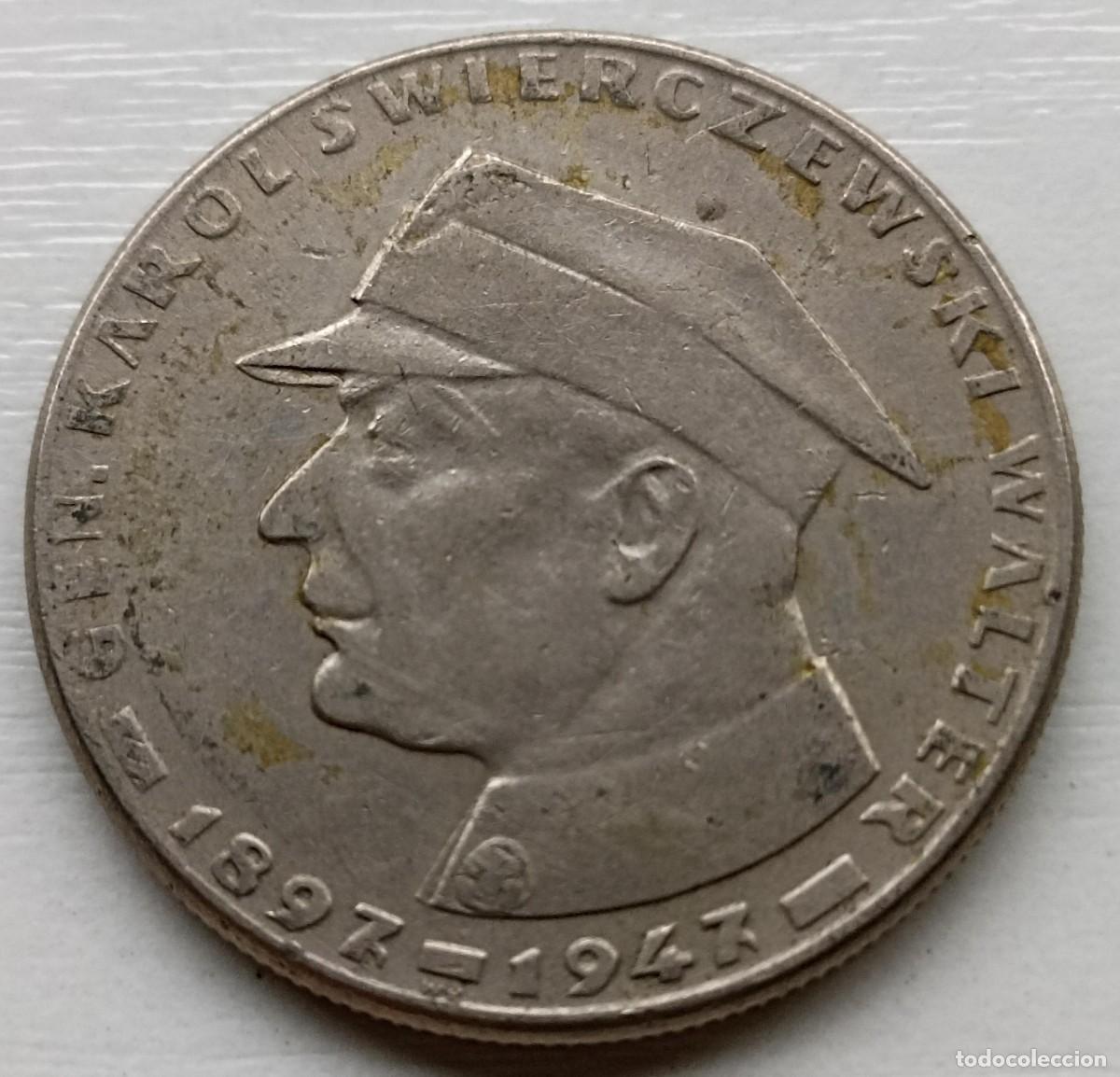 Militaria: Moneda conmemorativa General Karol Swierczewski (III Reich Hitler- Nazi- Alemania) WWII