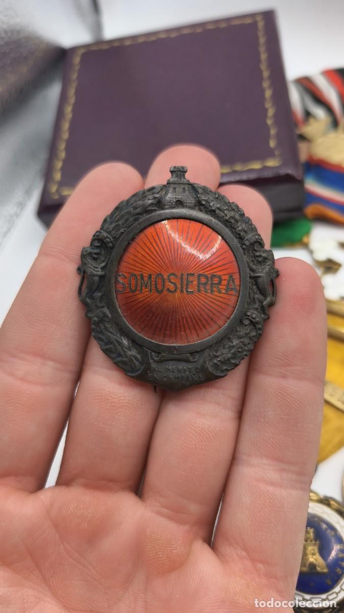 Militaria: Medalla militar colectiva de Somosierra guerra civil