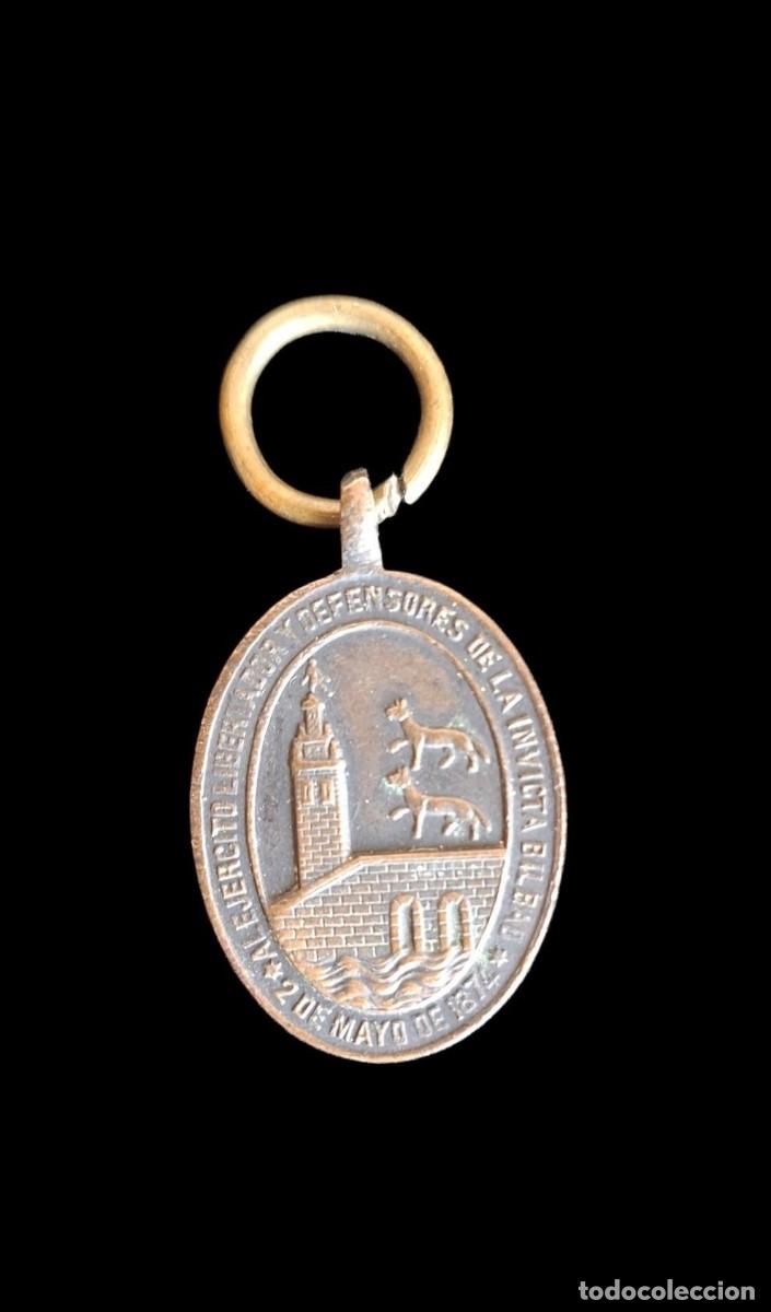 Militaria: (MI-260532)MEDALLA DE LA DEFENSA DE BILBAO 1874.- TAMA&Ntilde;O PRINCESA.