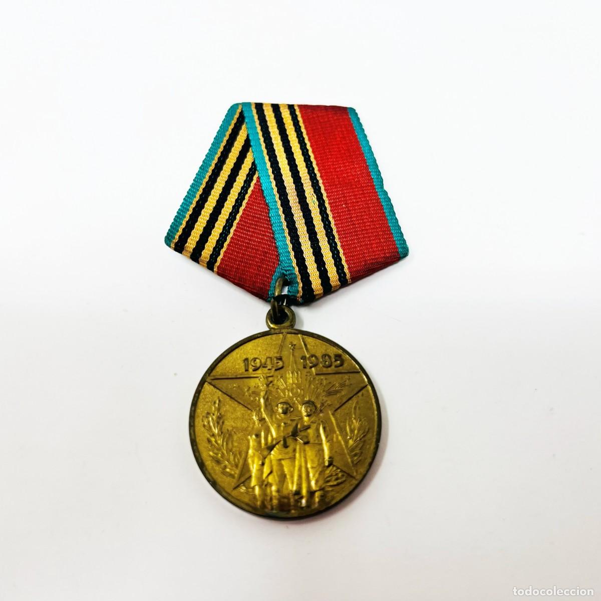Militaria: Medalla Conmemorativa 40.&ordm; Aniversario de la Victoria 1945-1985 URSS Original
