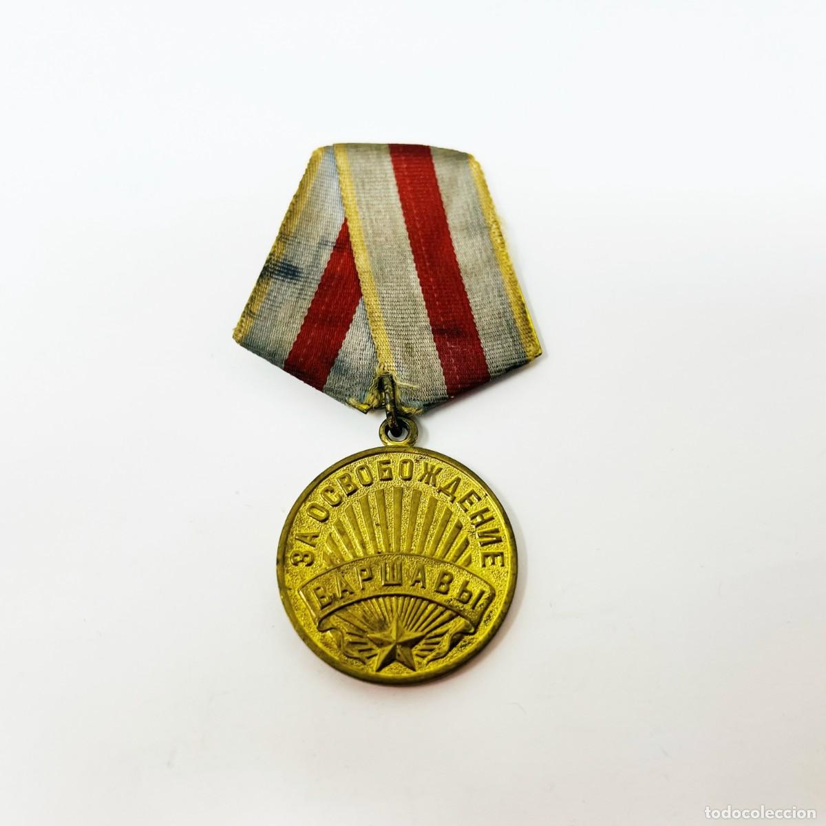 Militaria: Medalla por la Liberaci&oacute;n de Varsovia URSS 1945 Original Sovi&eacute;tica Ej&eacute;rcito Rojo
