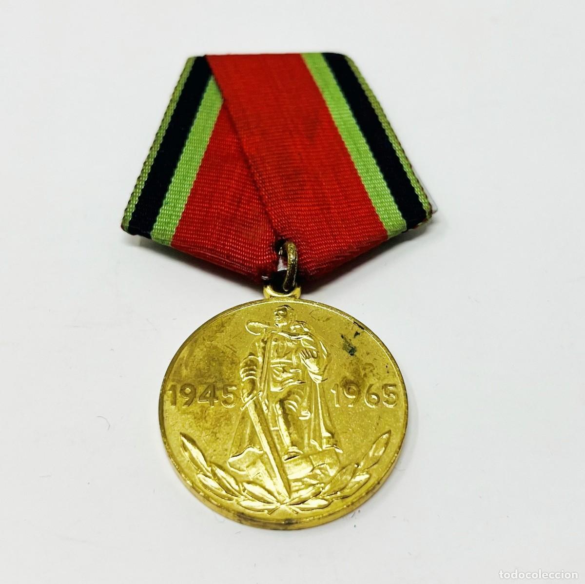 Militaria: Medalla URSS 20.&ordm; Aniversario Victoria Gran Guerra Patria 1945-1965