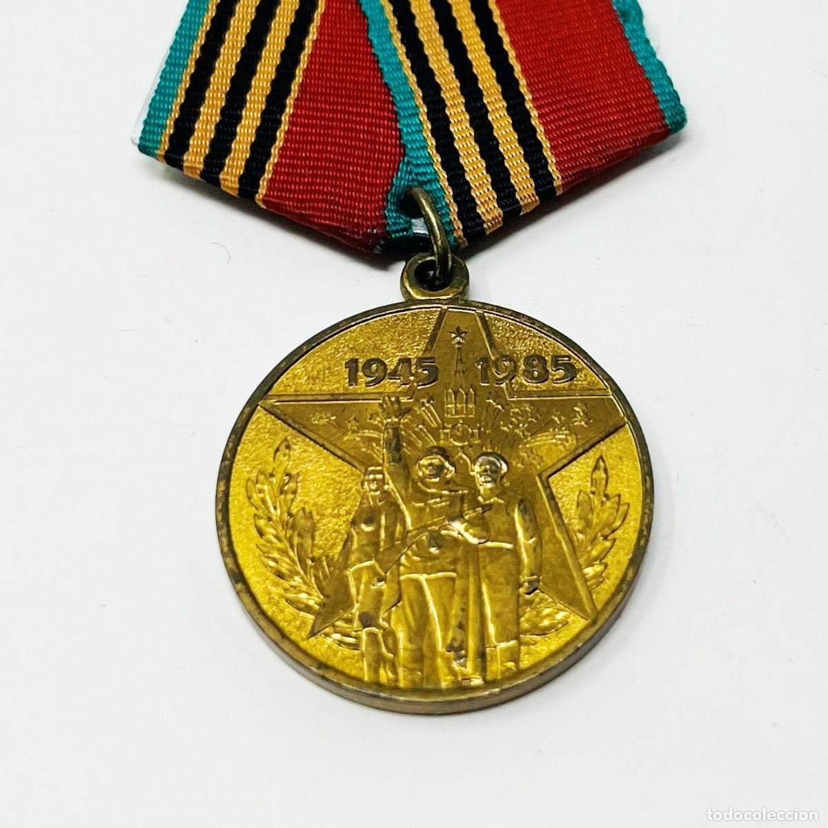 Militaria: Medalla Conmemorativa 40.&ordm; Aniversario de la Victoria 1945-1985 URSS Original
