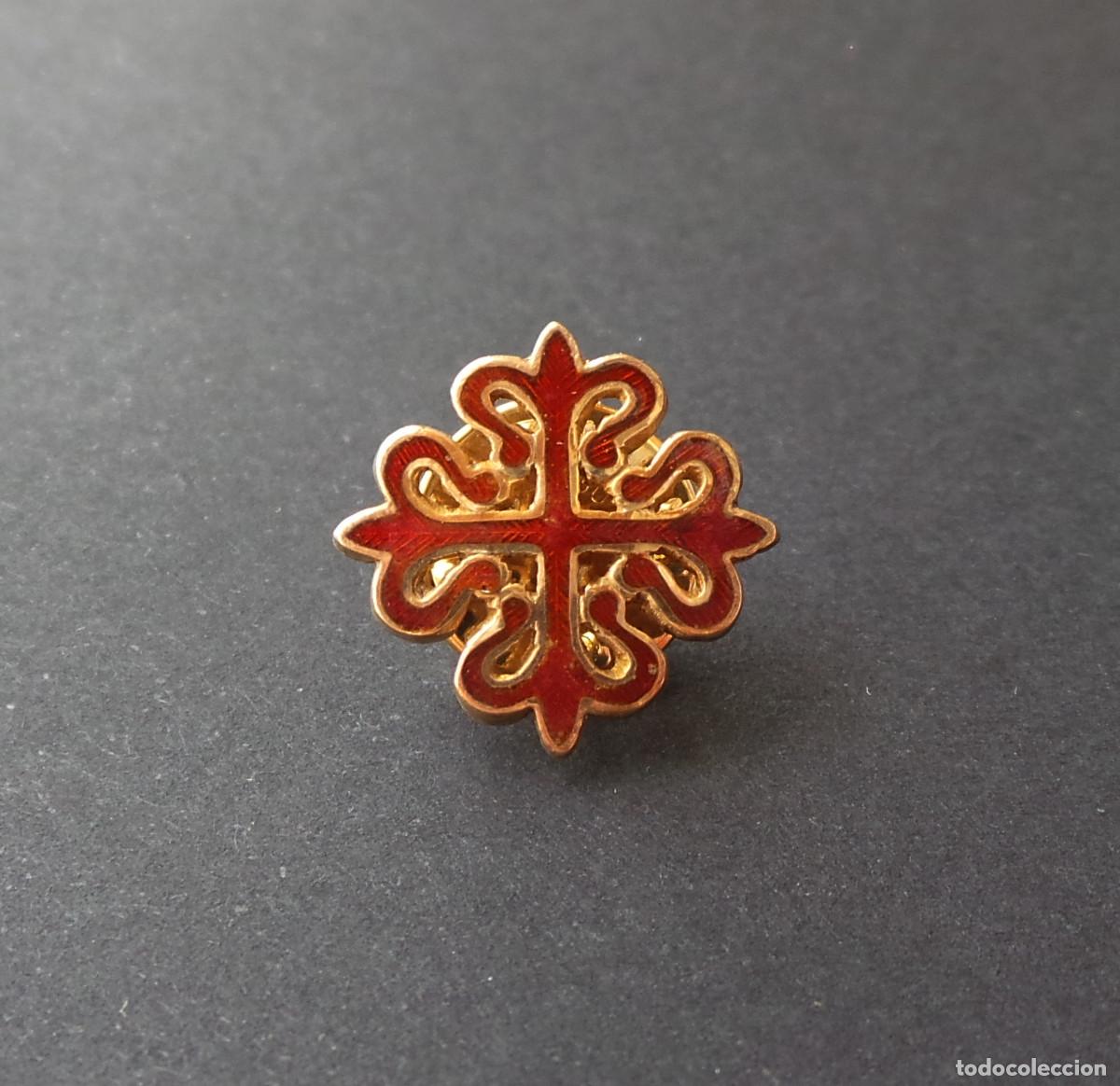 Militaria: MEDALLA SOLAPA. ESMALTE AL FUEGO. CRUZ DE CALATRAVA.
