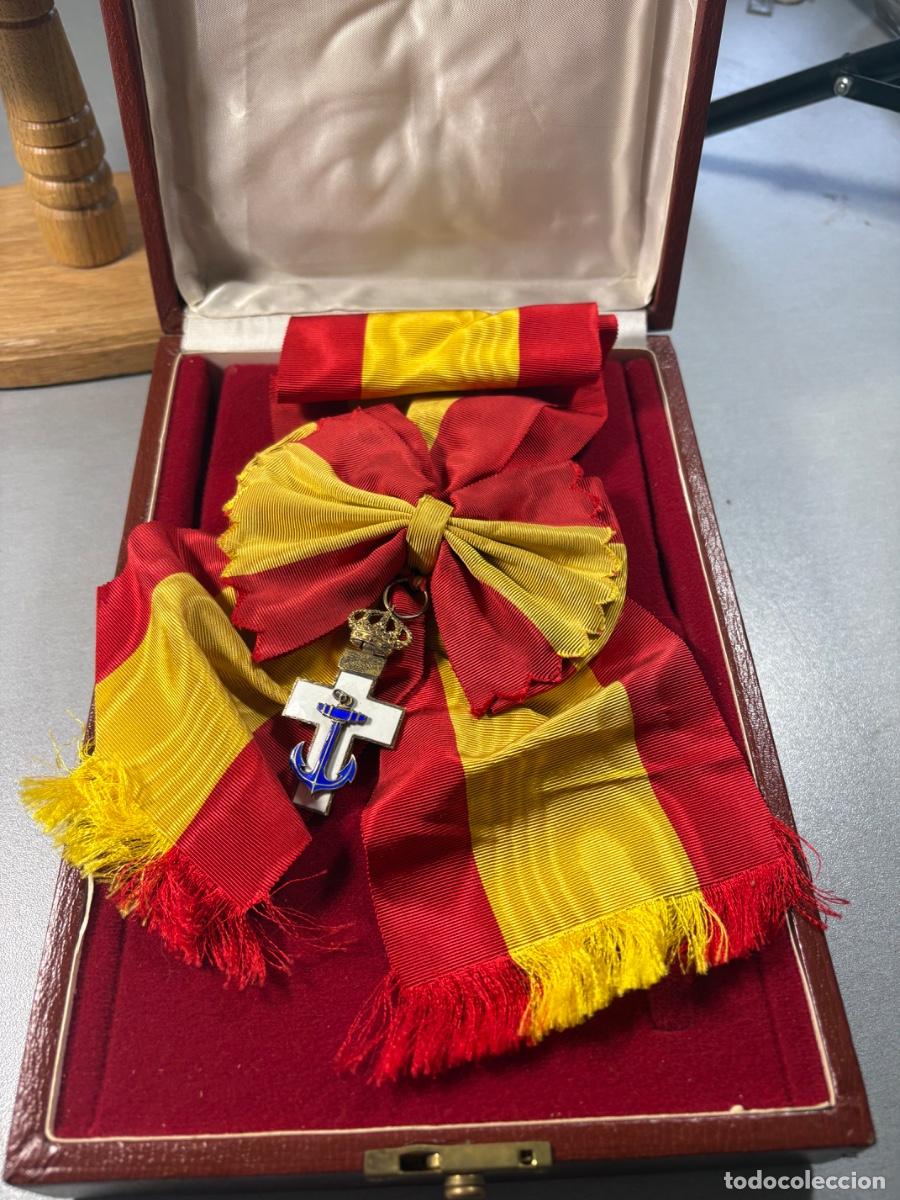 Militaria: Banda al m&eacute;rito naval