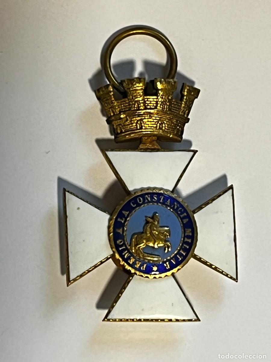 Military Antiques: Rep&uacute;blica, medalla Orden de San Hermenegildo, original, Guerra Civil, con el escus&oacute;n trasero de la R