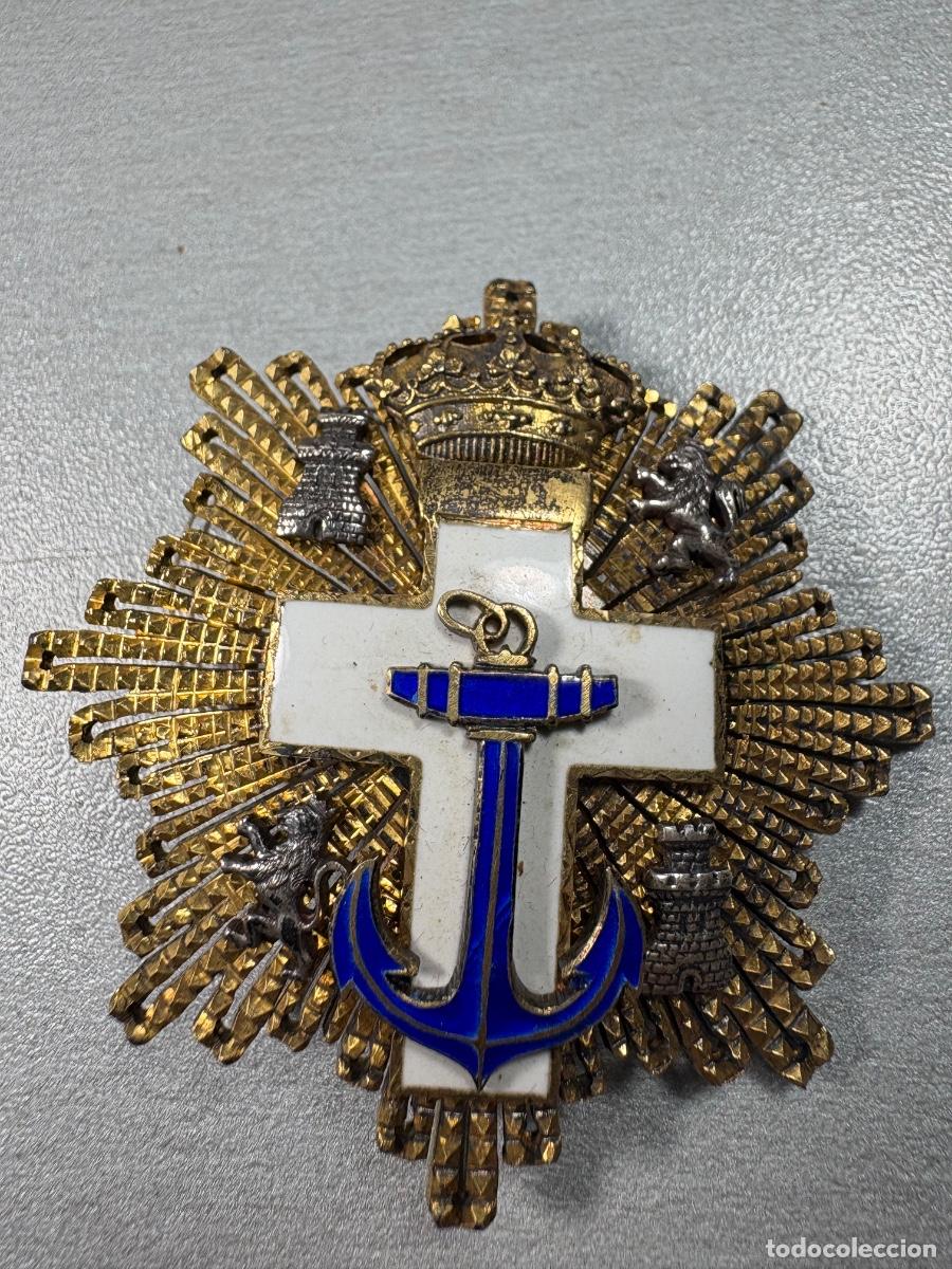 Militaria: Placa al m&eacute;rito naval 1 clase.juan Carlos I