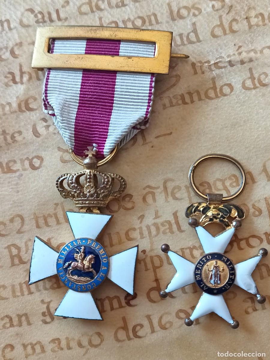 Militaria: CRUZ DE LA ORDEN DE SAN FERNANDO Y DE SAN HERMENEGILDO. &Eacute;POCA FERNANDINA O ISABELINA